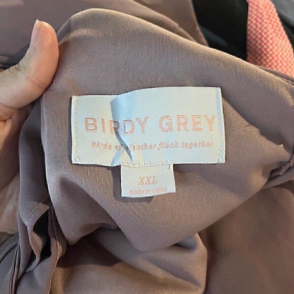 Birdy Grey Jane Convertible Cold Shoulder dress - Chiffon Dark Mauve - Picture 6 of 7